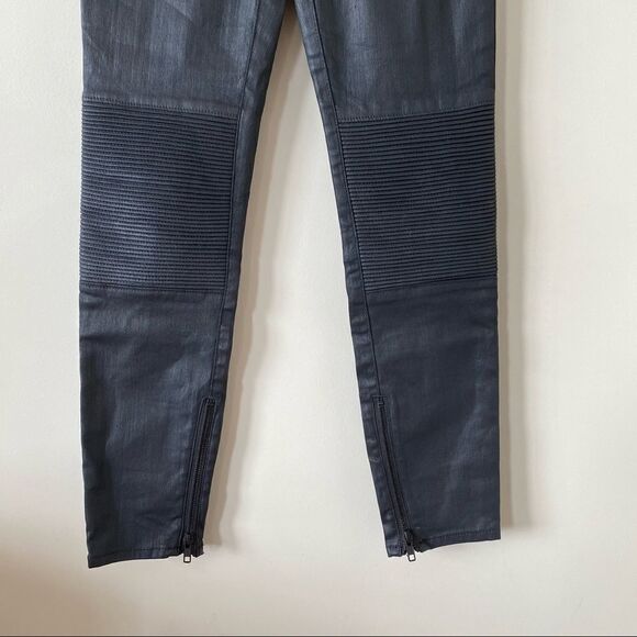 MADEWELL-COATED Skinny Moto Ribbed Knee Jeans - Picture 10 of 13